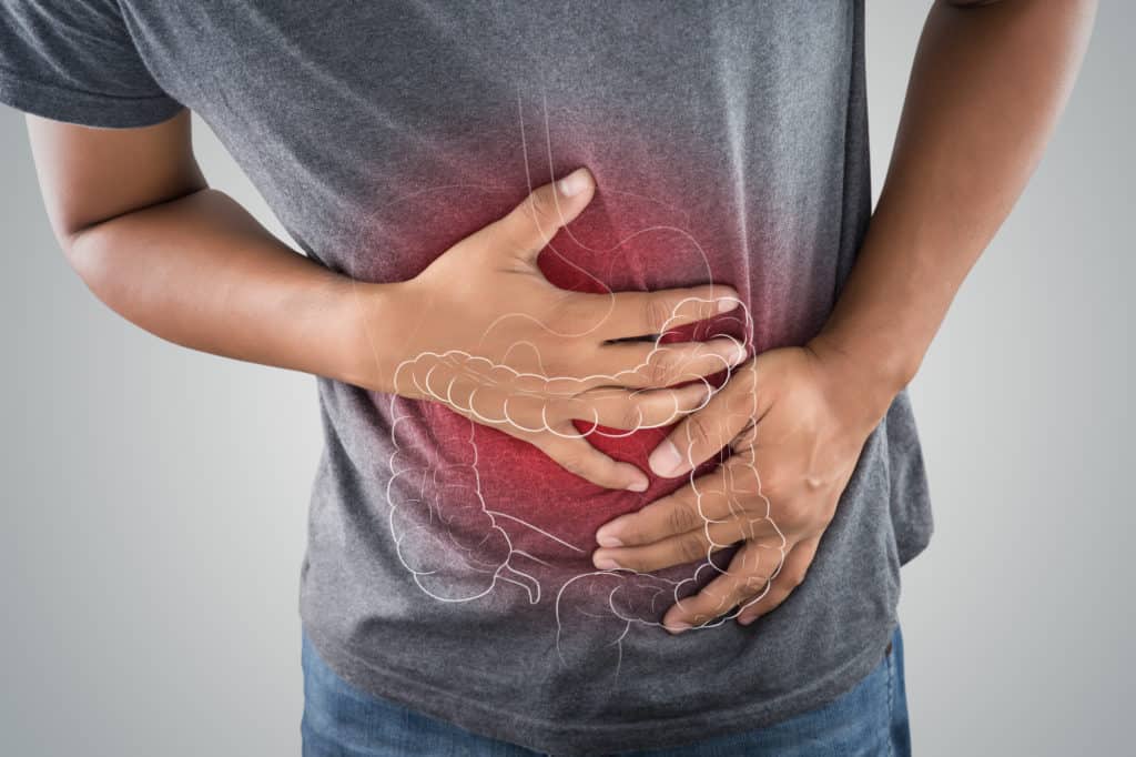 Stomach and back pain caused by constipation