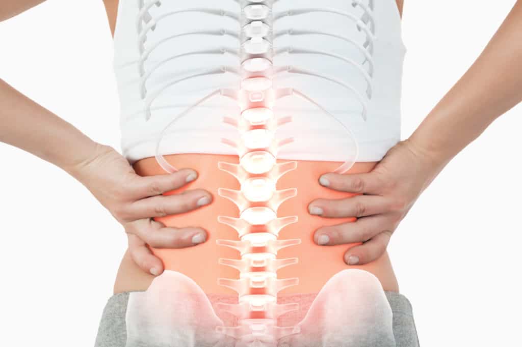 what is the link between back pain and constipation