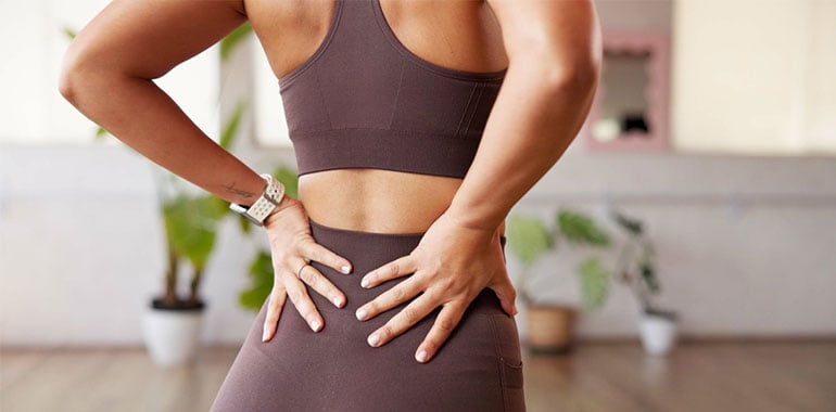 Back pain exercising